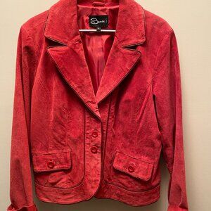 Vintage Women's Suede Blazer - Size XL